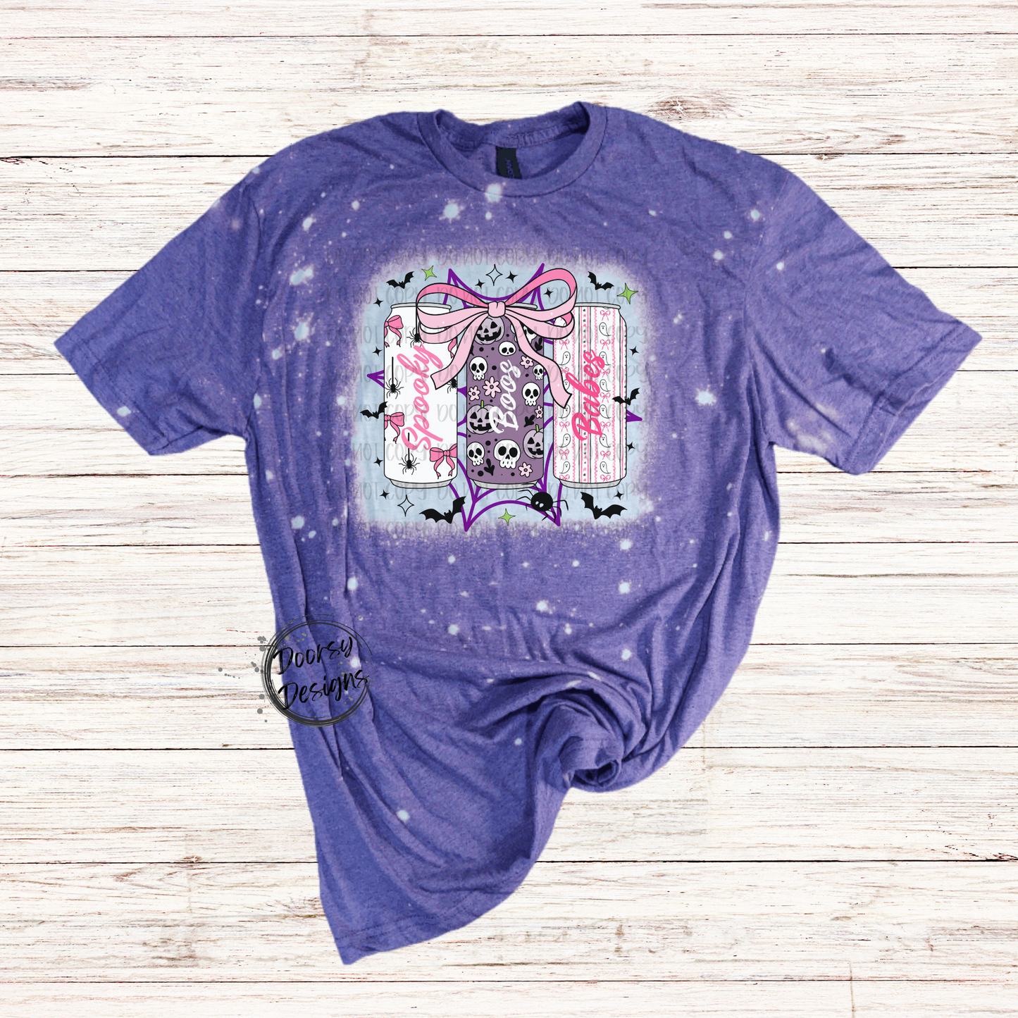 Spooky Energy Bleached Halloween T-Shirt