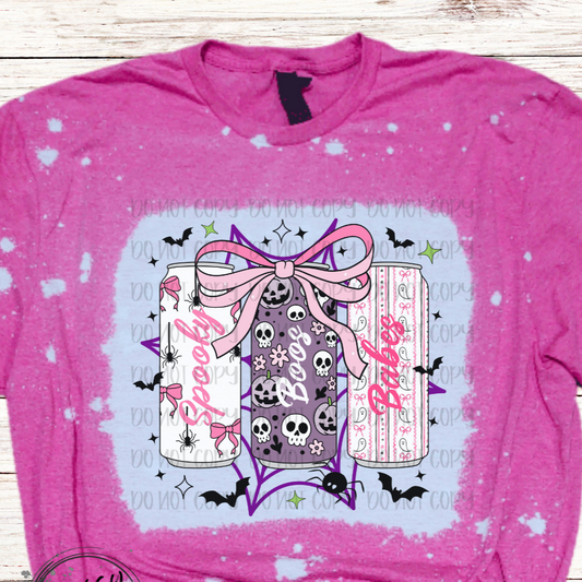 Spooky Energy Bleached Halloween T-Shirt