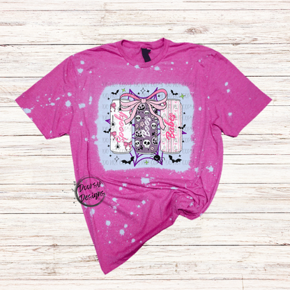 Spooky Energy Bleached Halloween T-Shirt