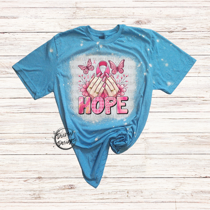 HOPE Bleached Breast Cancer Shirt