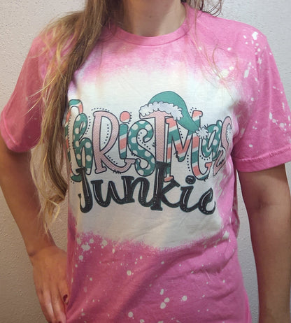 RTS Pink Christmas Junkie T-Shirt