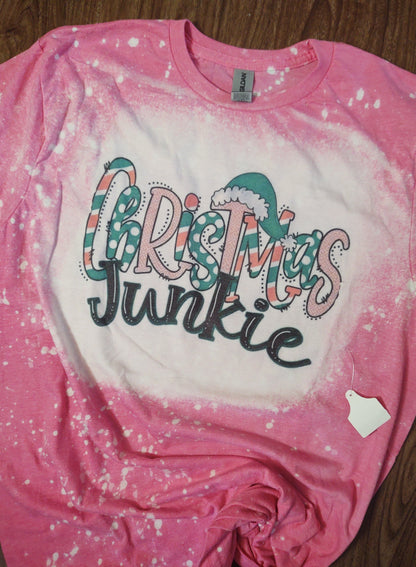 RTS Pink Christmas Junkie T-Shirt