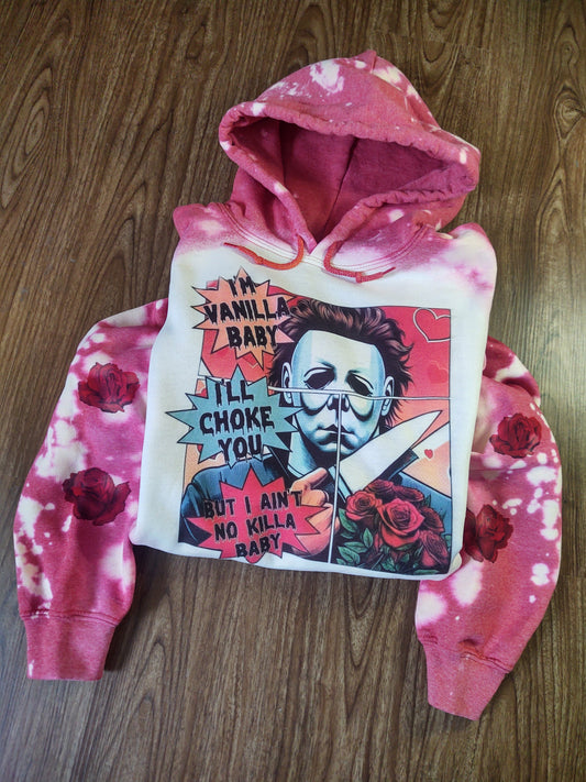 I'll Vanilla BABY Valentine's Hoodie with Rose Sleeves