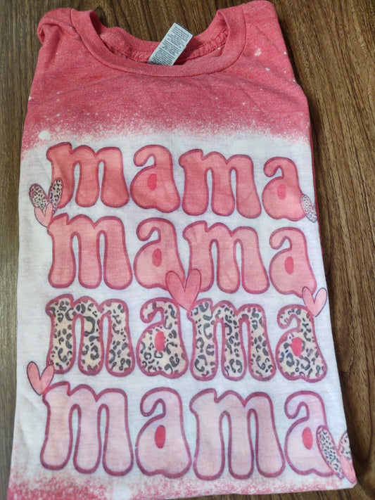 MEDIUM RTS Mama Mama Mama Mama Bleached T-Shirt