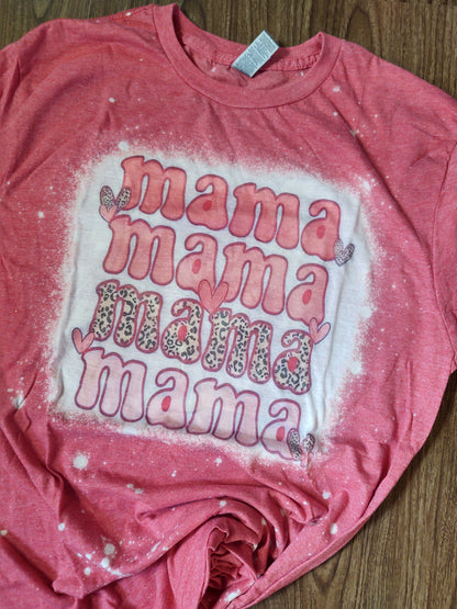 MEDIUM RTS Mama Mama Mama Mama Bleached T-Shirt