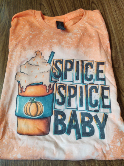 SMALL RTS Spice Spice Baby Bleached T-Shirt