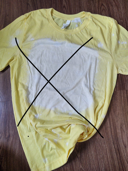 Random RTS MEDIUM Bleached Blank T-Shirts