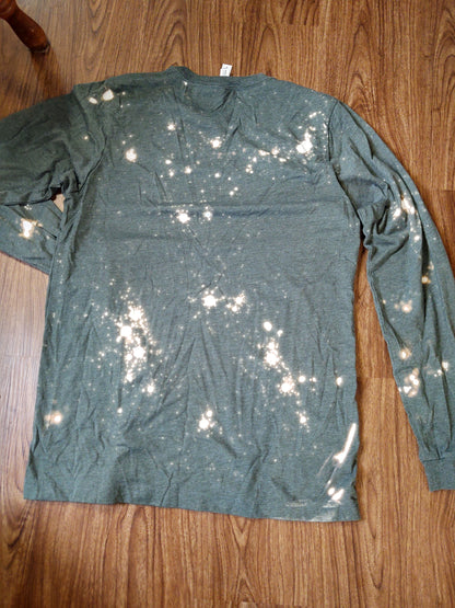 MEDIUM RTS Blank Dark Green Long Sleeve Shirt