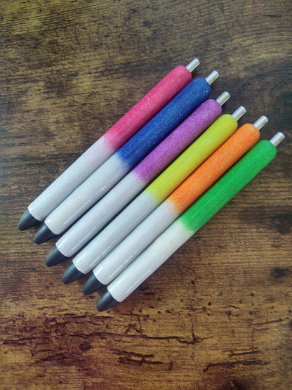 Curse Word Glitter Epoxy Pens, FUCK Pen Set