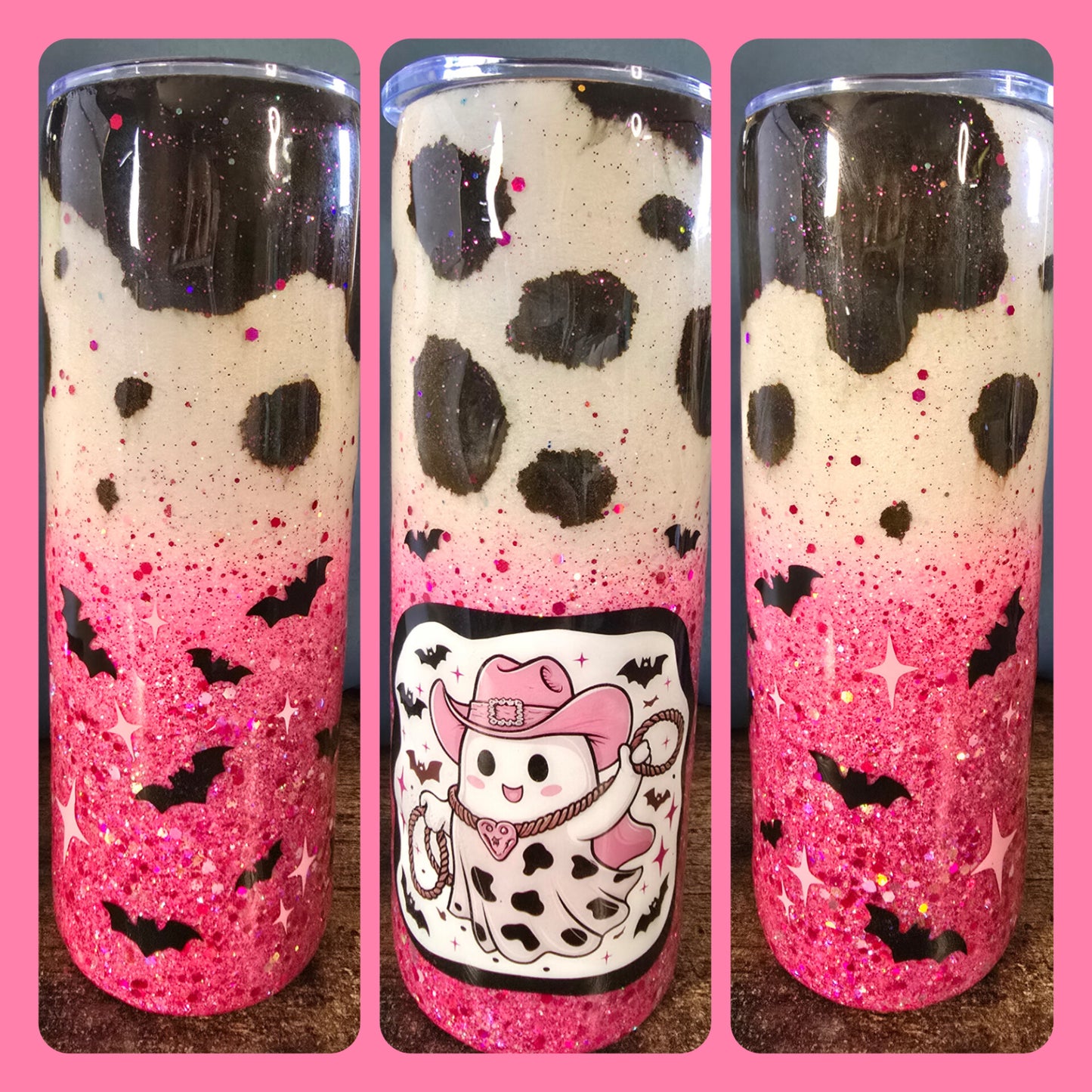 RTS Cowgirl Ghost Tumbler Cup 20oz Epoxy Cup