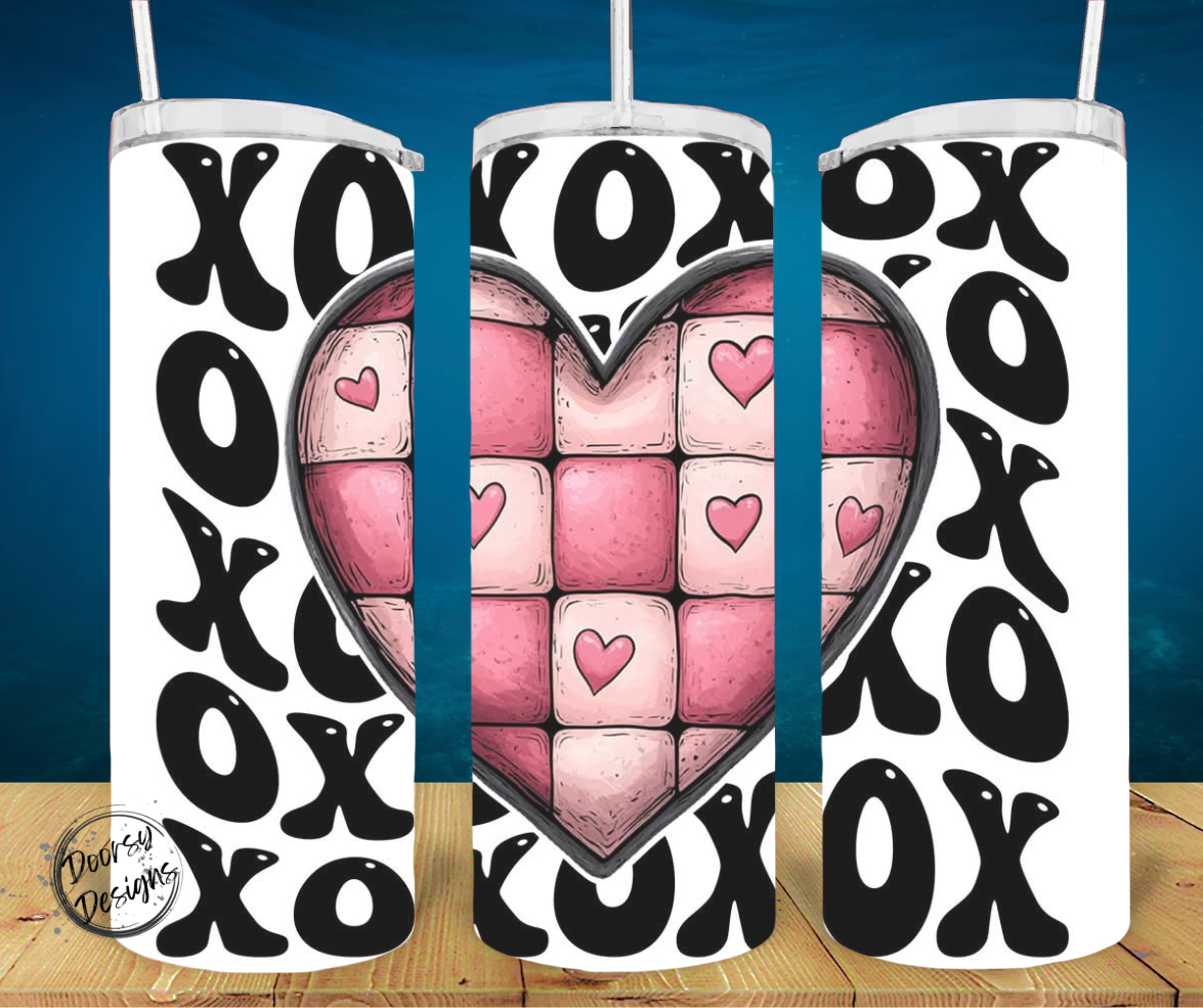 Leopard Print and More 20oz Valentines Day Sublimation Tumblers