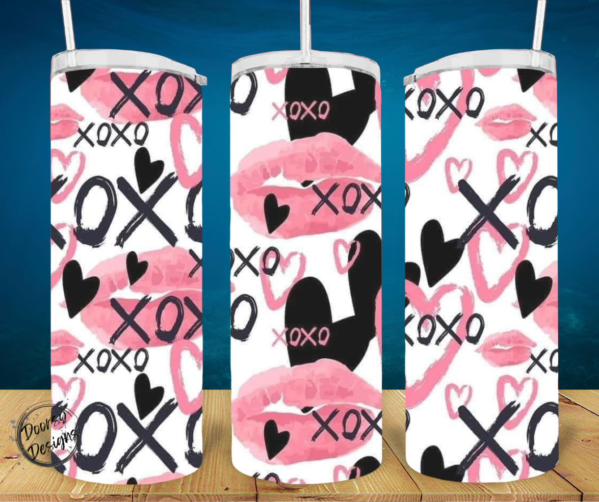 Leopard Print and More 20oz Valentines Day Sublimation Tumblers