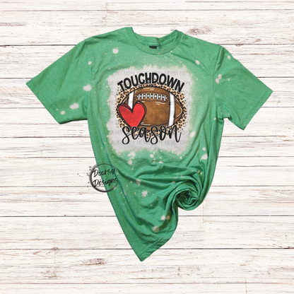 Touchdown Season Bleached T-Shirt with Football