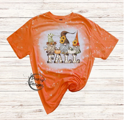 Gnomes Fall Bleached Shirt