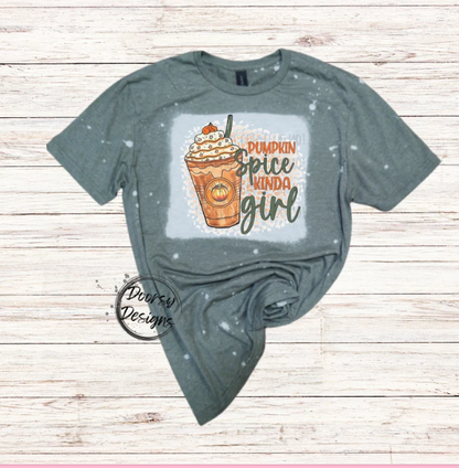 Pumpkin Spice Kinda Girl Bleached Shirt