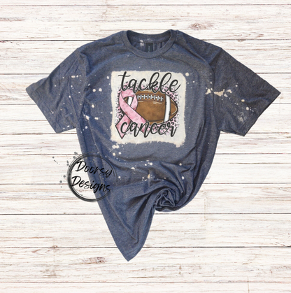 Tackle Cancer Bleached Shirt