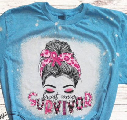 Breast Cancer Survivor Bleached Shirt