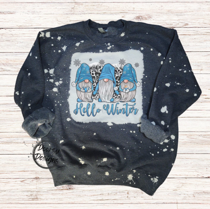 Gnomes Hello Winter Crewneck Sweatshirt