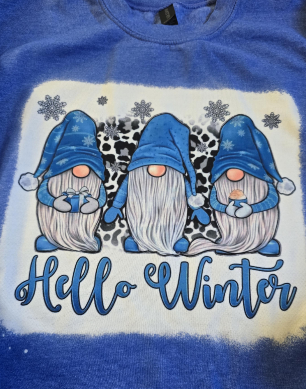 Gnomes Hello Winter Crewneck Sweatshirt