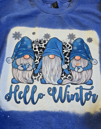 Gnomes Hello Winter Crewneck Sweatshirt