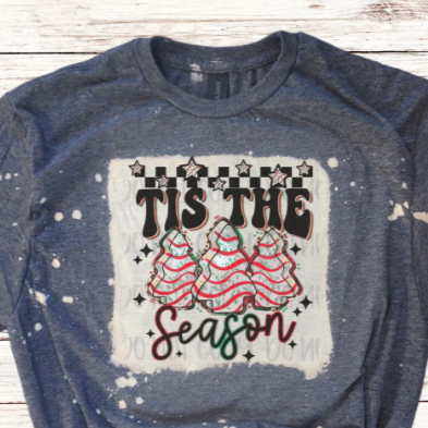 Tis The Season Bleached XMAS Shirt