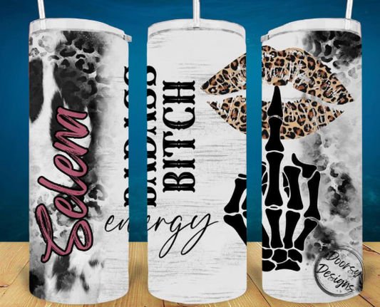 Badass Bitch Energy 20oz Tumbler Sublimation Cup