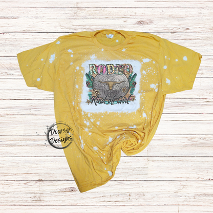 Rodeo Kind of Girl Bleached T-Shirt