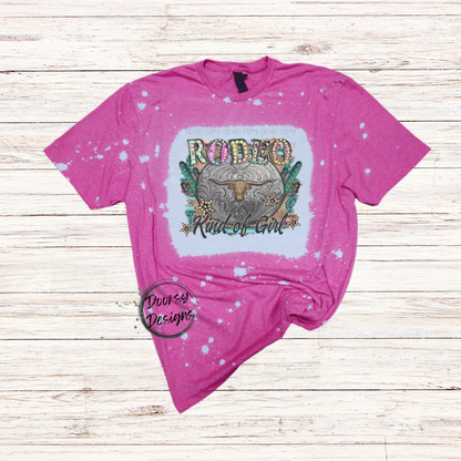 Rodeo Kind of Girl Bleached T-Shirt