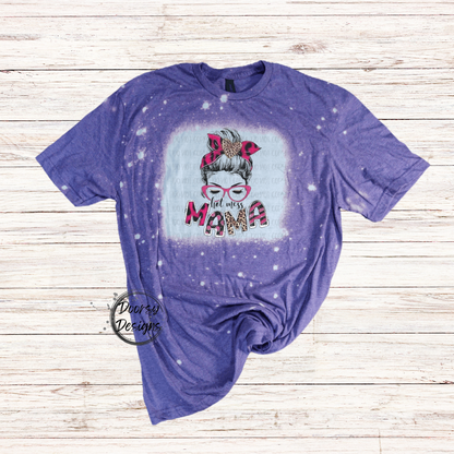 Hot Mess MAMA Bleached T-Shirt