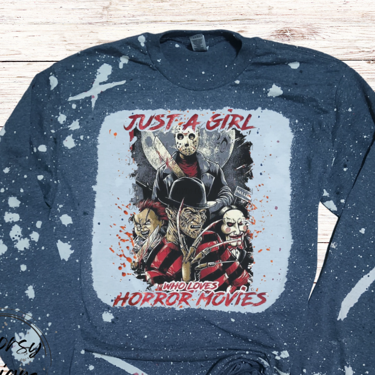 Just a Girl That Loves Horror Films Long Sleeve Shirt