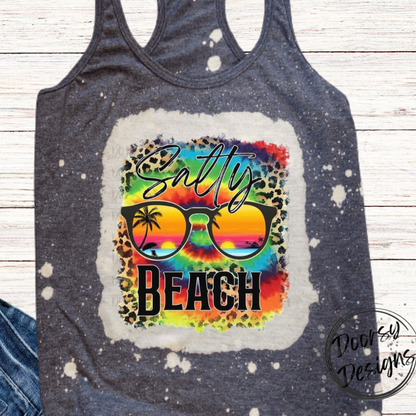 Salty Beach Bleached Tank Top