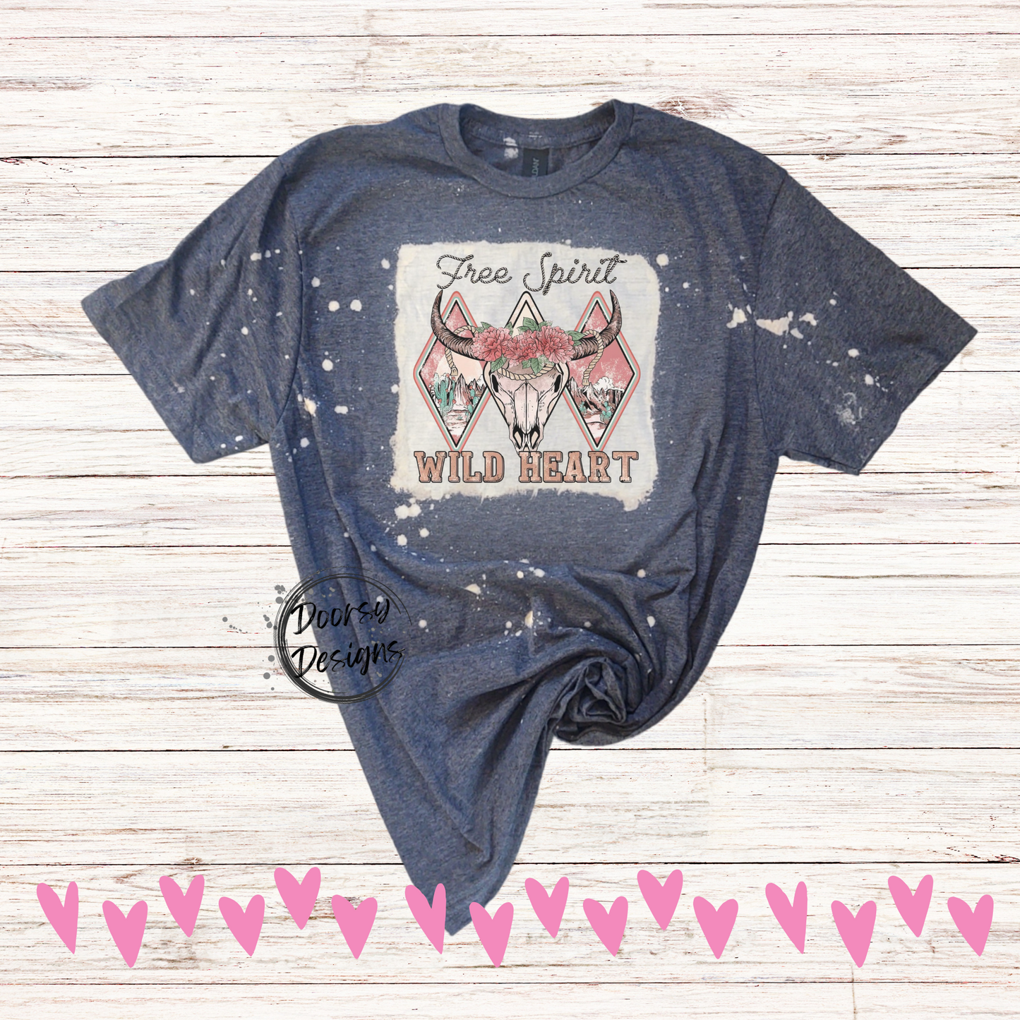 Cowgirl Bleached Valentine's Day T-Shirts