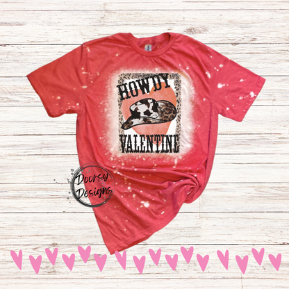 Multiple Bleached Western Valentine's Shirts