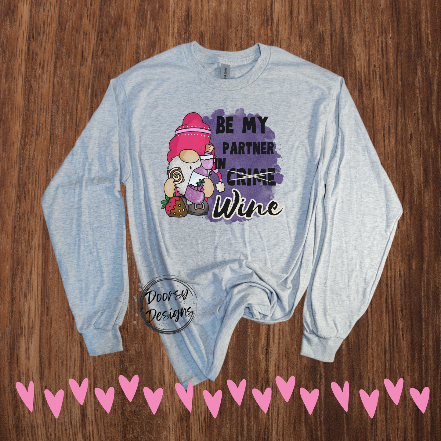 Multiple Long Sleeve Sublimation Valentines Shirts