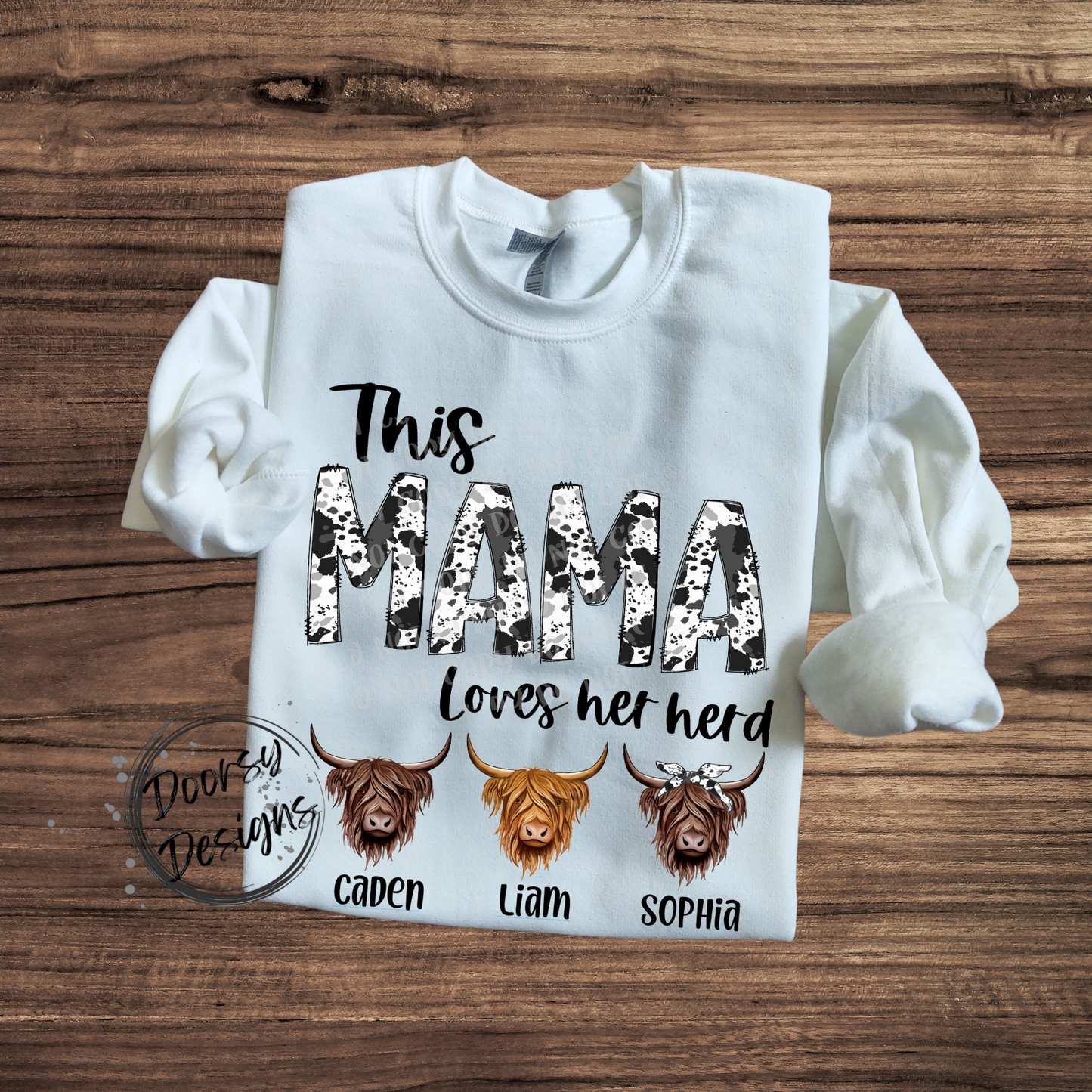 Mama's Herd Custom Crewneck Sweatshirt