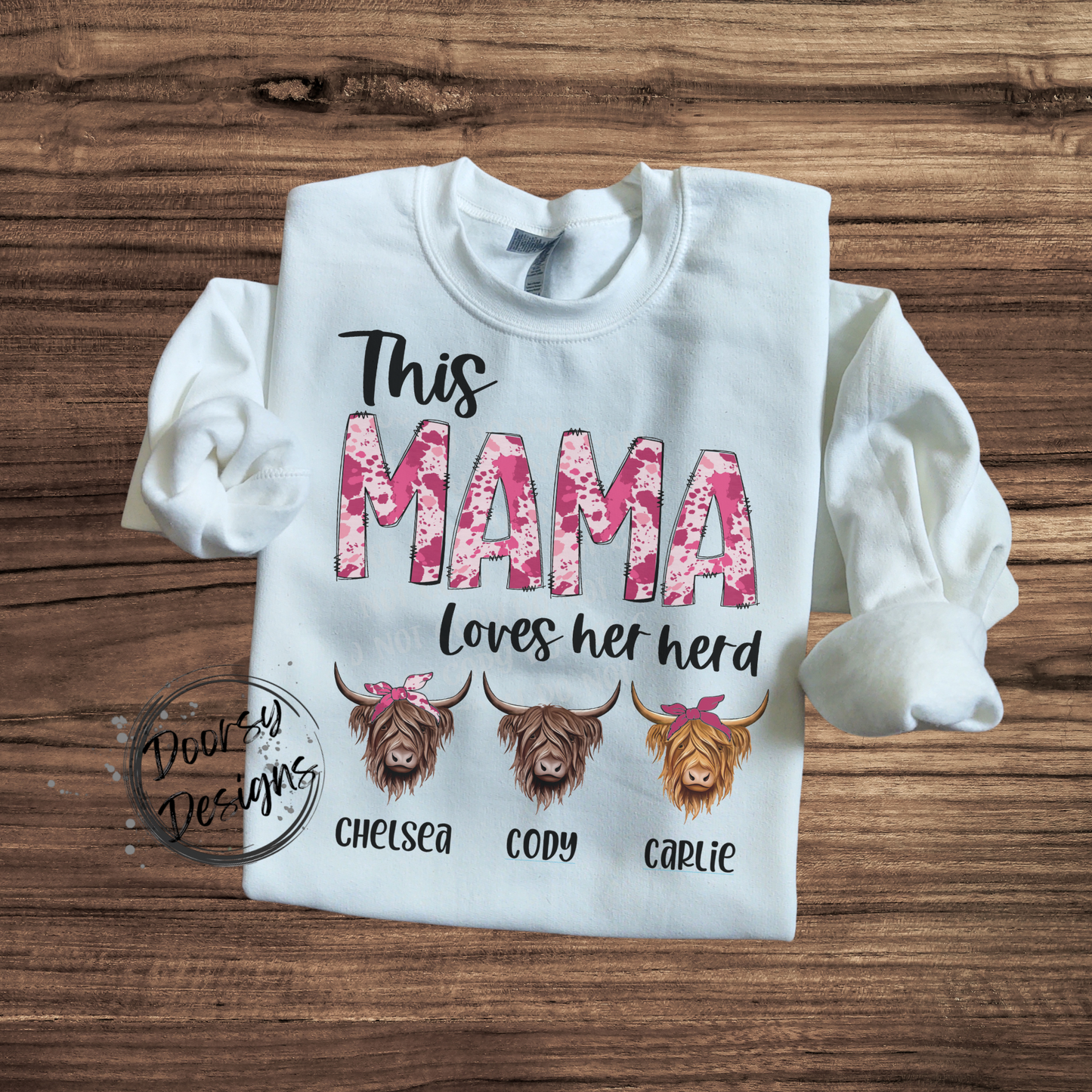 Mama's Herd Custom Crewneck Sweatshirt