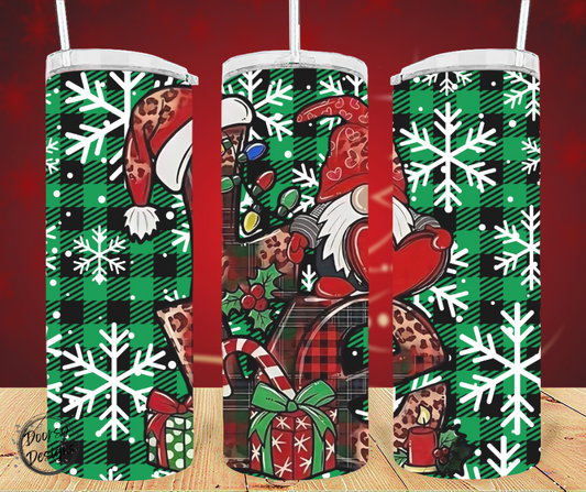 Gnomes LOVE Christmas 20oz Sublimation Tumbler Cup