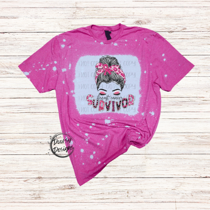 Breast Cancer Survivor Bleached Shirt