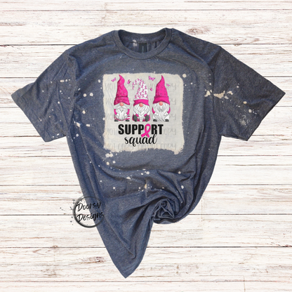 Gnomes Support Squad Bleached Shirt