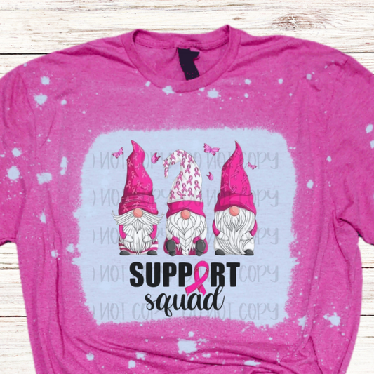 Gnomes Support Squad Bleached Shirt