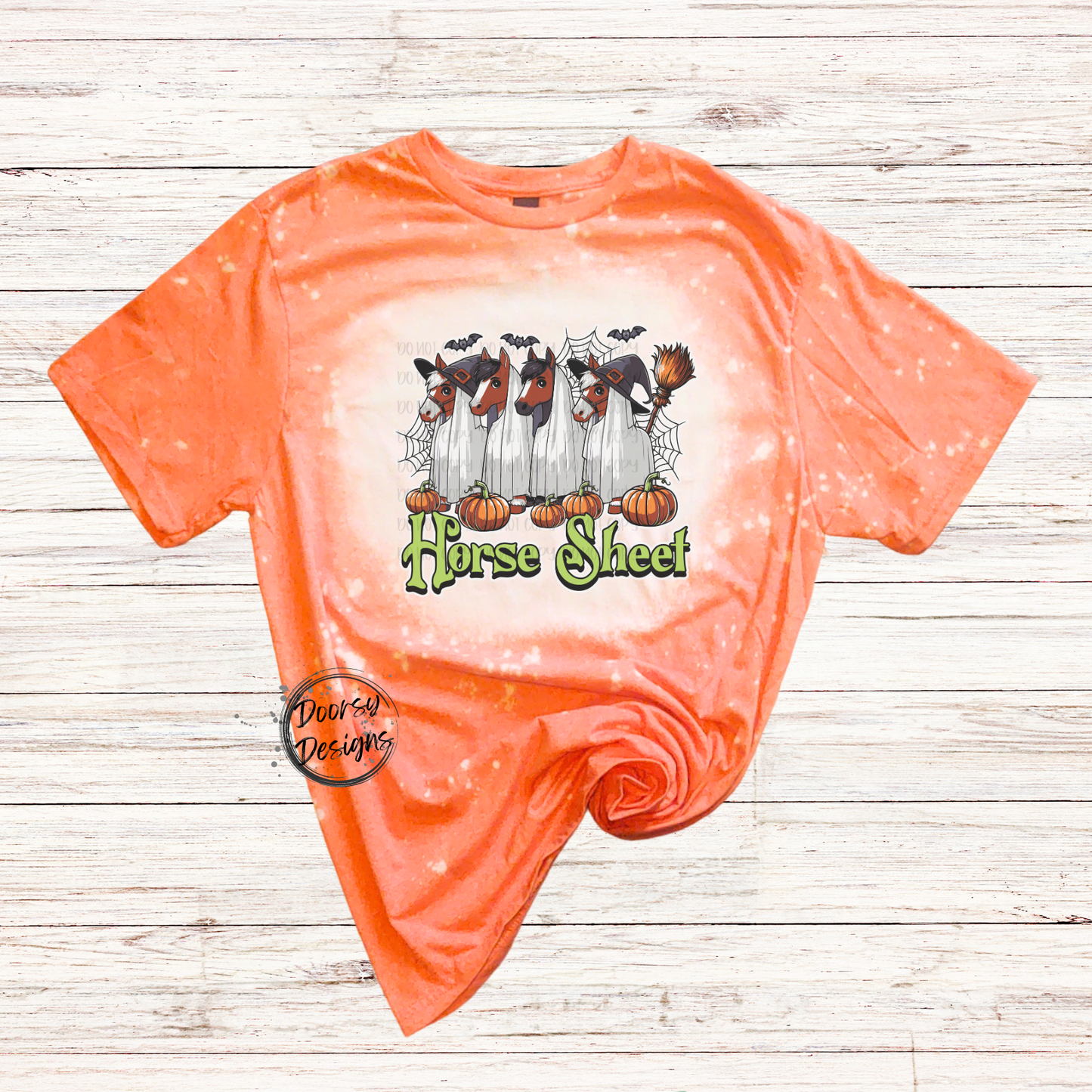 Horse Sheet Bleached Halloween Shirt