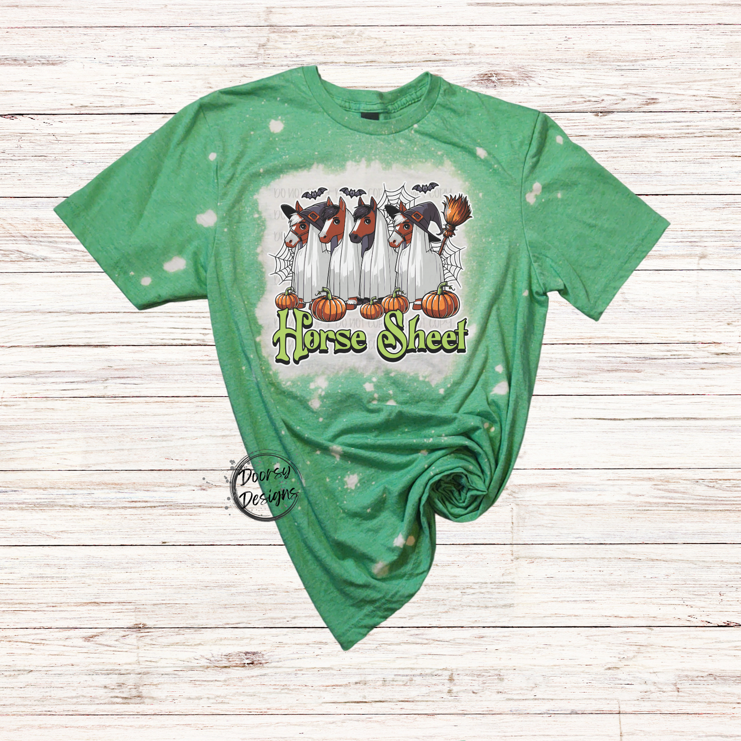 Horse Sheet Bleached Halloween Shirt