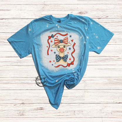 Patriotic Goose Bleached 4th of July Shirt