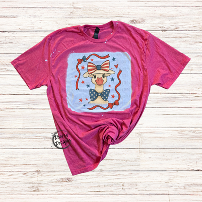 Patriotic Goose Bleached 4th of July Shirt