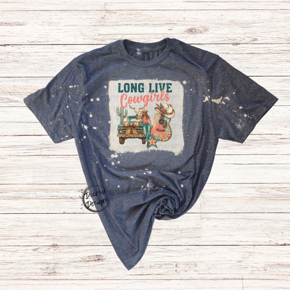 Long Live Cowgirls Bleached T-Shirt