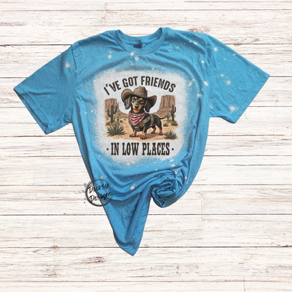 Friends in Low Places Bleached T-Shirt
