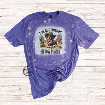 Friends in Low Places Bleached T-Shirt