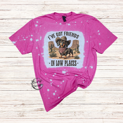 Friends in Low Places Bleached T-Shirt
