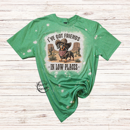 Friends in Low Places Bleached T-Shirt