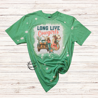 Long Live Cowgirls Bleached T-Shirt